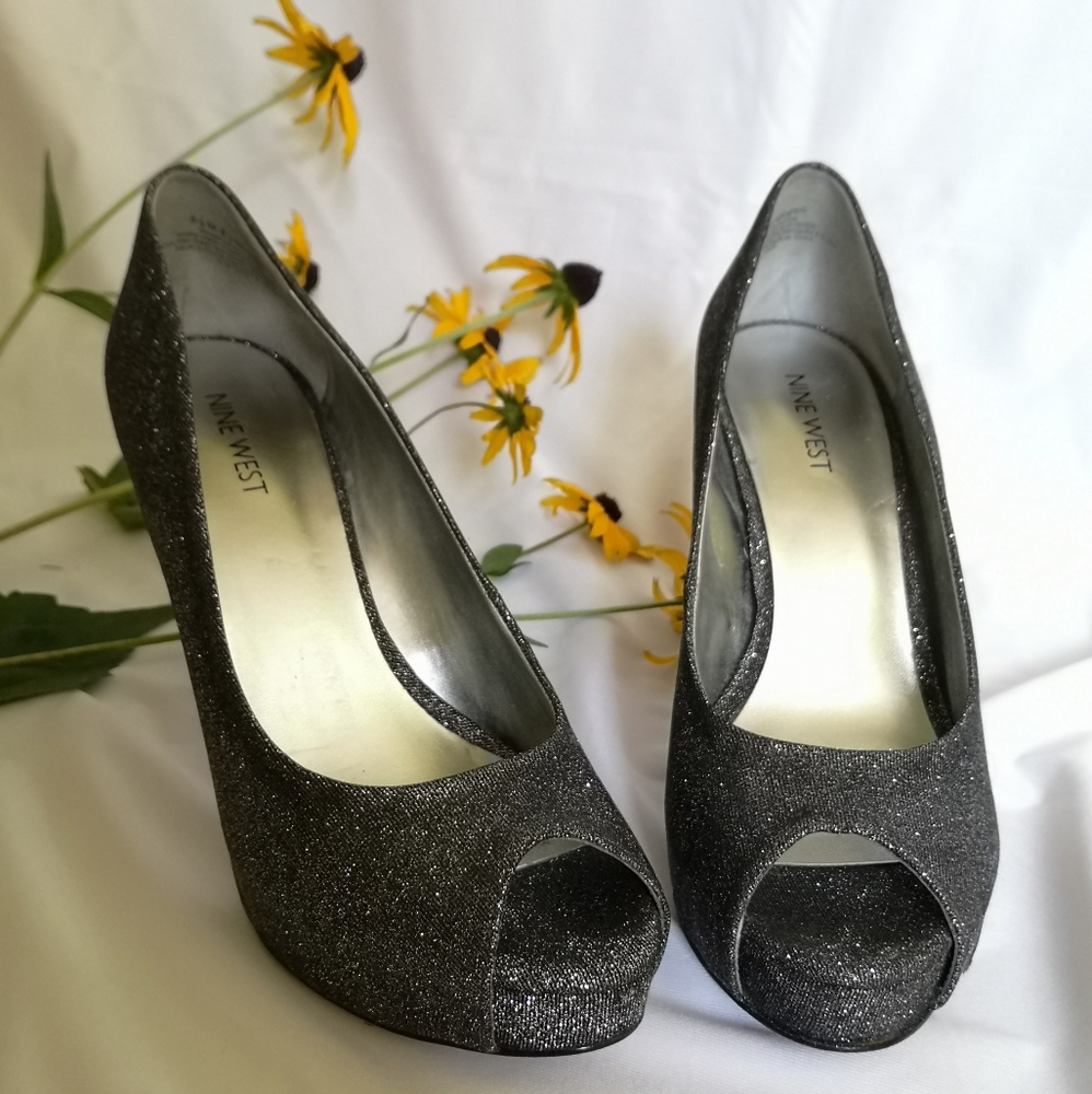 Nine West Shimmer Platform Stilettos